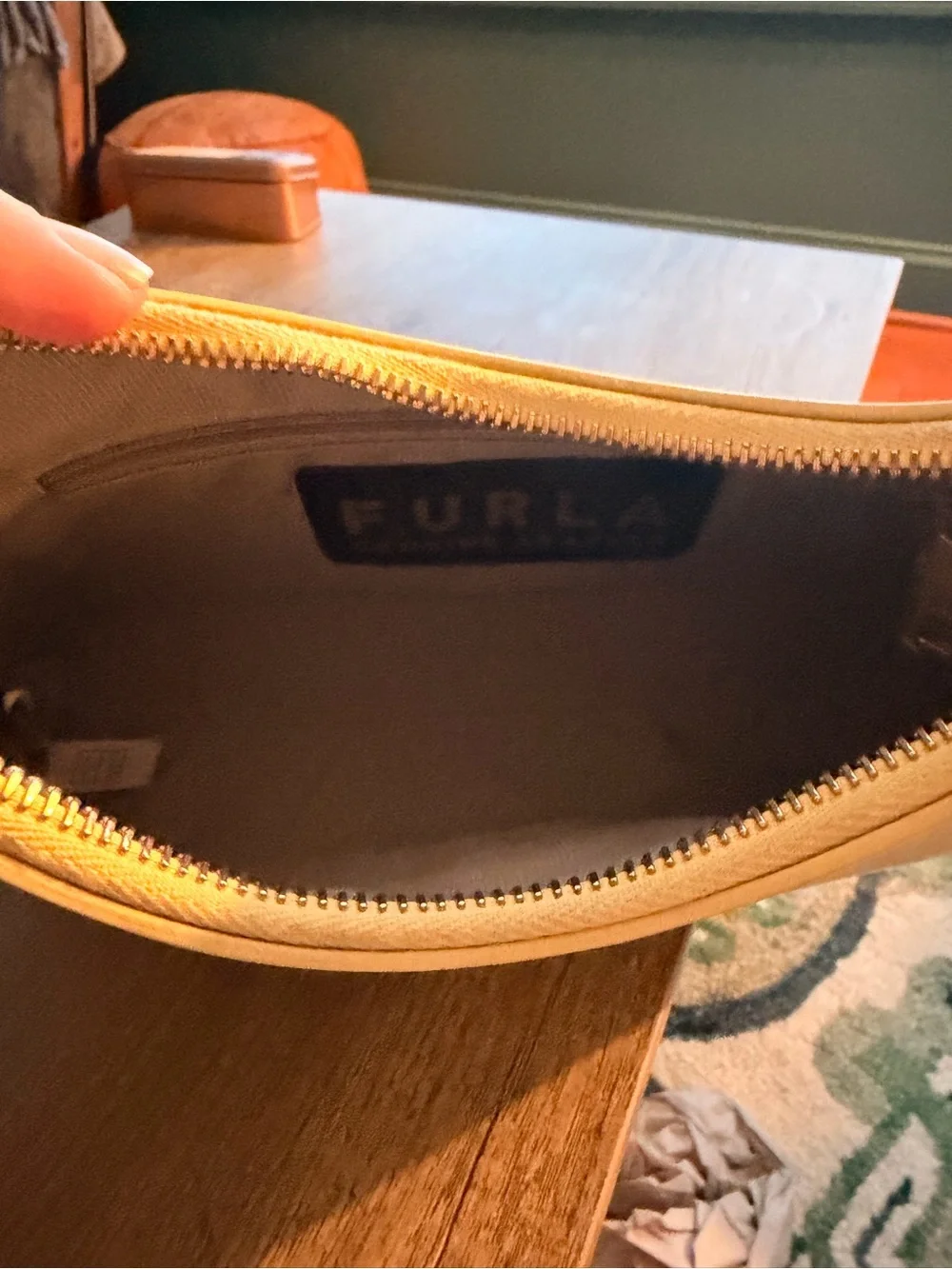 Furla Butter Yellow Women's Small Shoulder Bag - Minimalist Designer Style